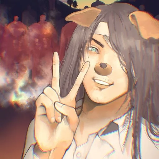 ✌️ Стикер «Attack on Titan 2» для Telegram