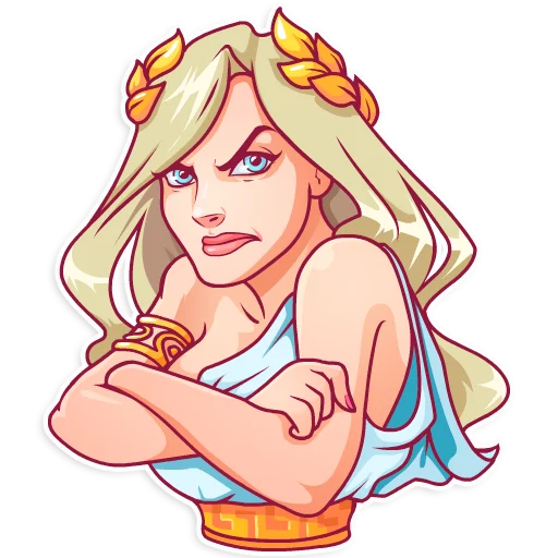 😠 Стикер «Aphrodite» для Telegram