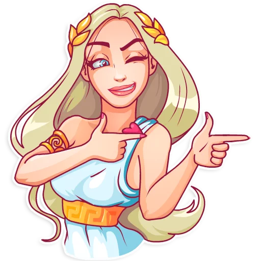 😉 Стикер «Aphrodite» для Telegram