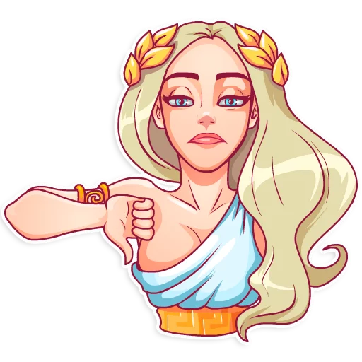 😑 Стикер «Aphrodite» для Telegram