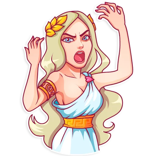 😠 Стикер «Aphrodite» для Telegram