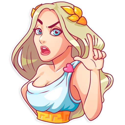 ☝ Стикер «Aphrodite» для Telegram
