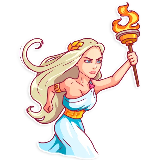 🏃 Стикер «Aphrodite» для Telegram