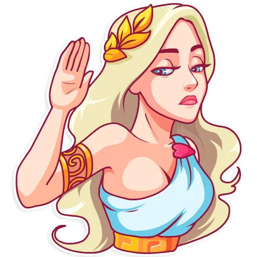 😕 Стикер «Aphrodite» для Telegram