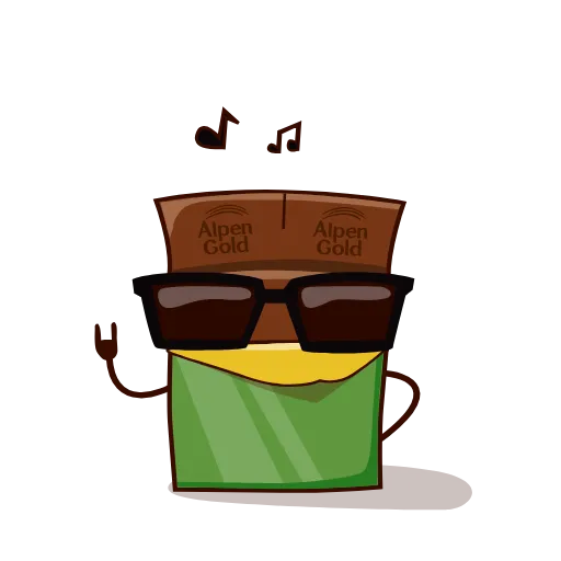 😎 Стикер «Alpen Gold» для Telegram