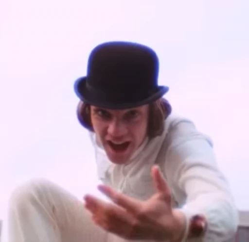 🍊 Стикер «A Clockwork Orange» для Telegram