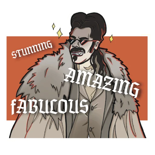 🤩 Стикер «Реальные упыри» для Telegram