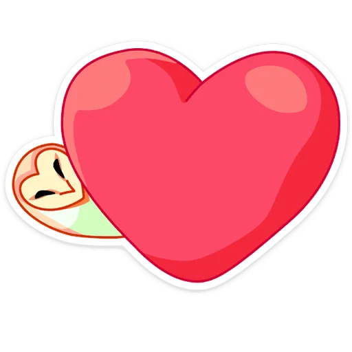 ❤️ Стикер «Яблочко» для Telegram