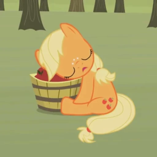 😴 Стикер «Applejack animated» для Telegram