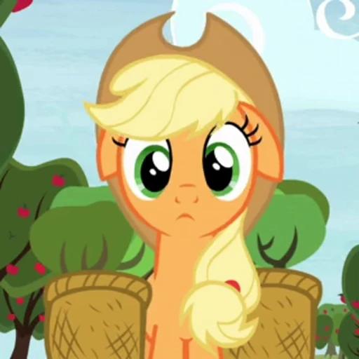 Стикерпак Applejack animated для Telegram