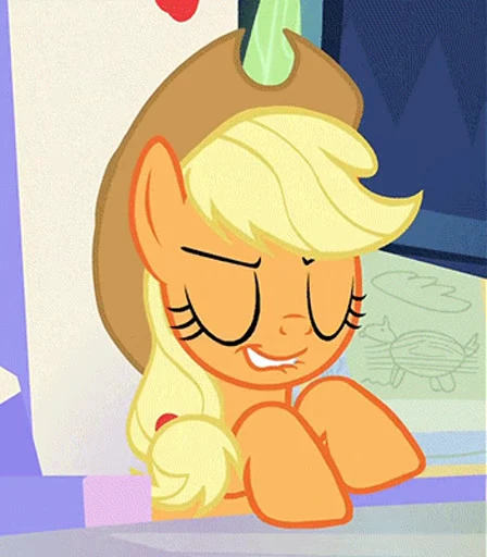 😏 Стикер «Applejack animated» для Telegram