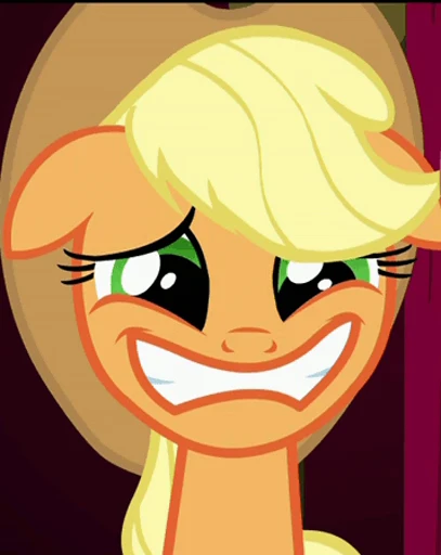 😬 Стикер «Applejack animated» для Telegram