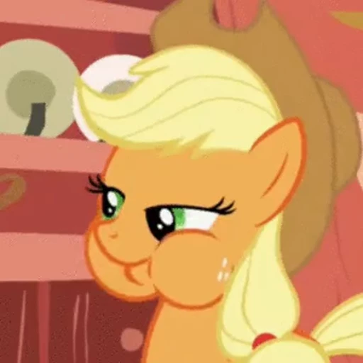 🍰 Стикер «Applejack animated» для Telegram