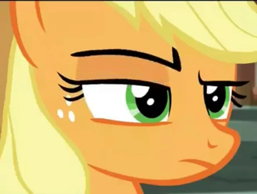 🤨 Стикер «Applejack animated» для Telegram