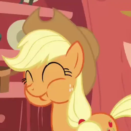 🍰 Стикер «Applejack animated» для Telegram