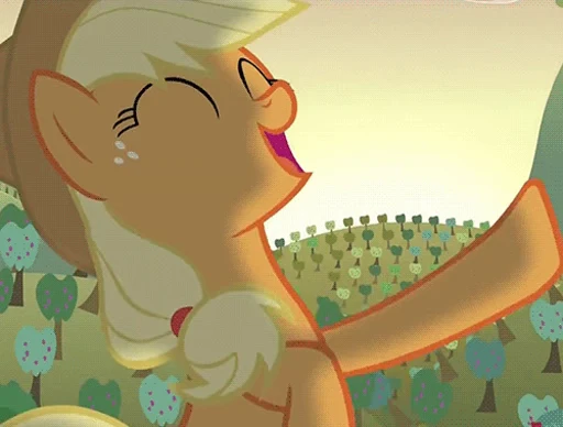 😄 Стикер «Applejack animated» для Telegram