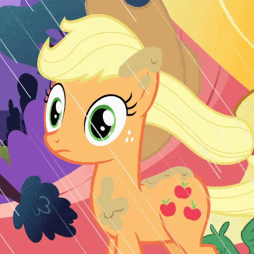 😐 Стикер «Applejack animated» для Telegram