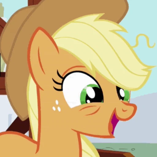 😵‍💫 Стикер «Applejack animated» для Telegram