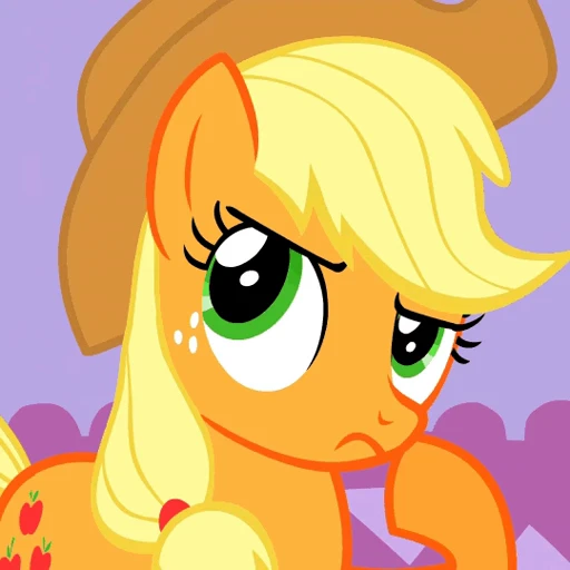 🤔 Стикер «Applejack animated» для Telegram