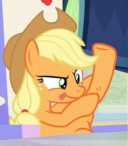 😏 Стикер «Applejack animated» для Telegram