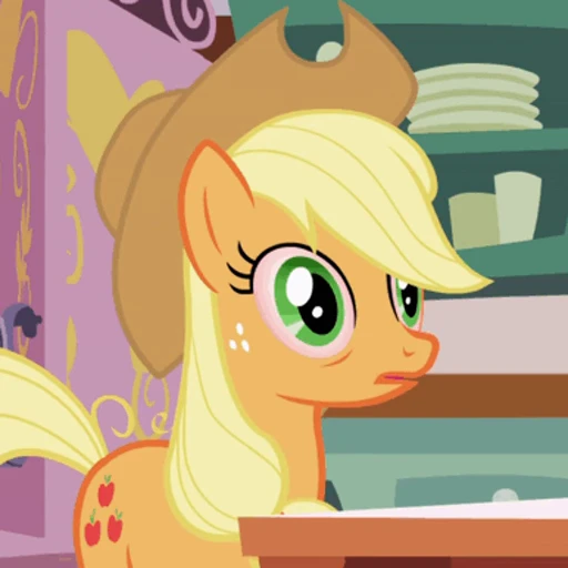 😵‍💫 Стикер «Applejack animated» для Telegram