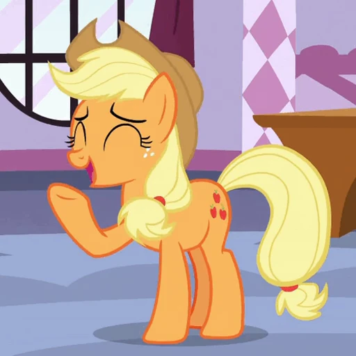 😄 Стикер «Applejack animated» для Telegram