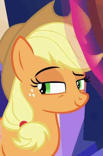 😉 Стикер «Applejack animated» для Telegram