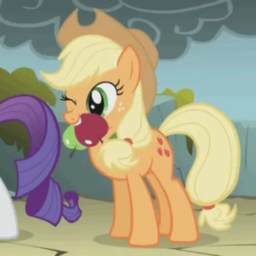 😉 Стикер «Applejack animated» для Telegram