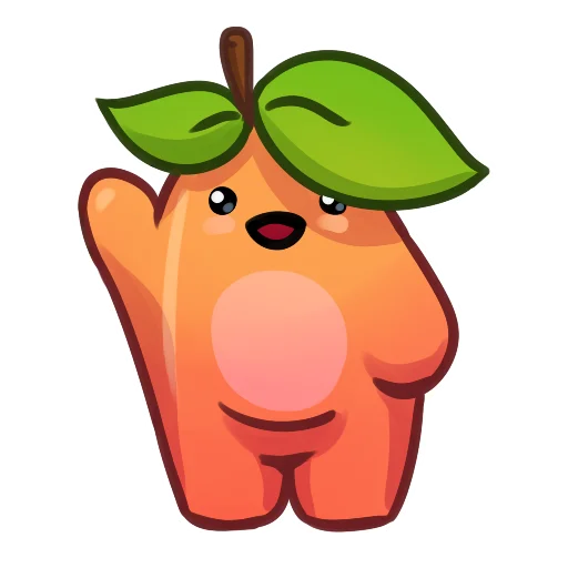 Стикерпак Applepeach dude для Telegram — скачать