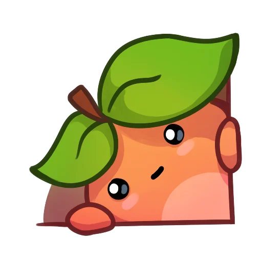 😶 Стикер «Applepeach dude» для Telegram