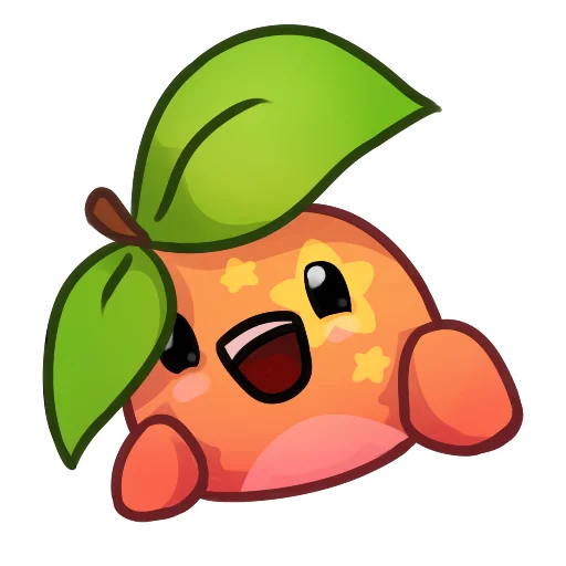 🤩 Стикер «Applepeach dude» для Telegram