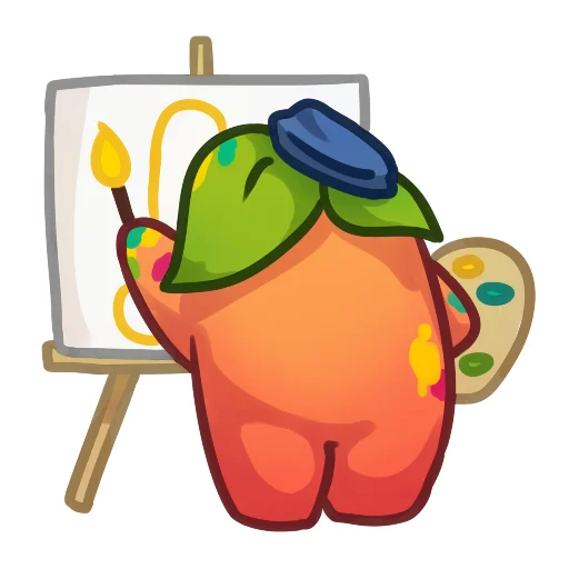 🎨 Стикер «Applepeach dude» для Telegram