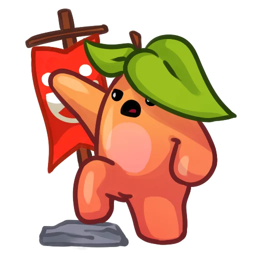 😡 Стикер «Applepeach dude» для Telegram