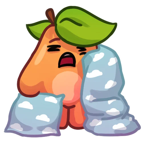 😪 Стикер «Applepeach dude» для Telegram