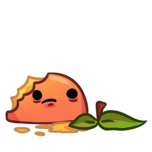 🙁 Стикер «Applepeach dude» для Telegram