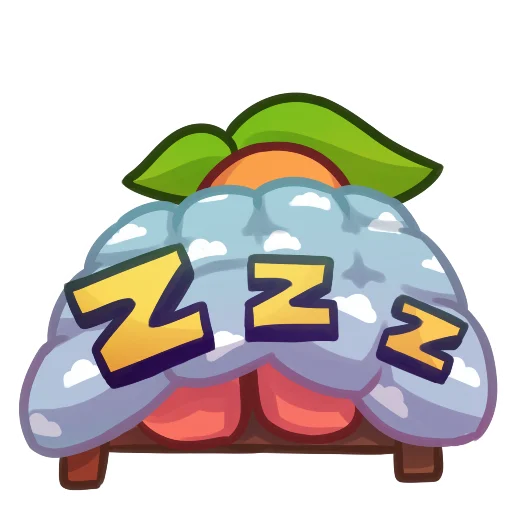 😴 Стикер «Applepeach dude» для Telegram