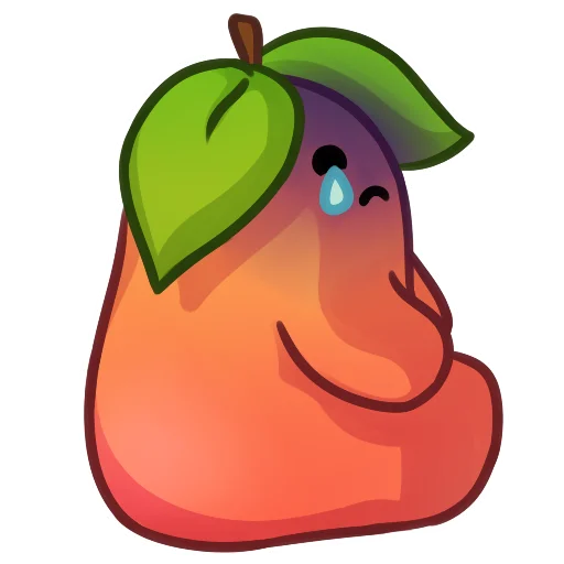 😢 Стикер «Applepeach dude» для Telegram