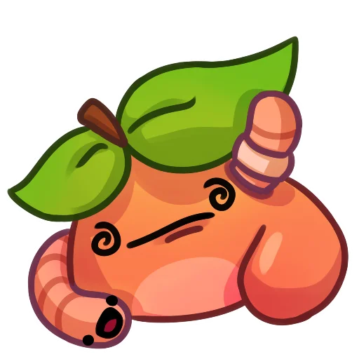 🤕 Стикер «Applepeach dude» для Telegram