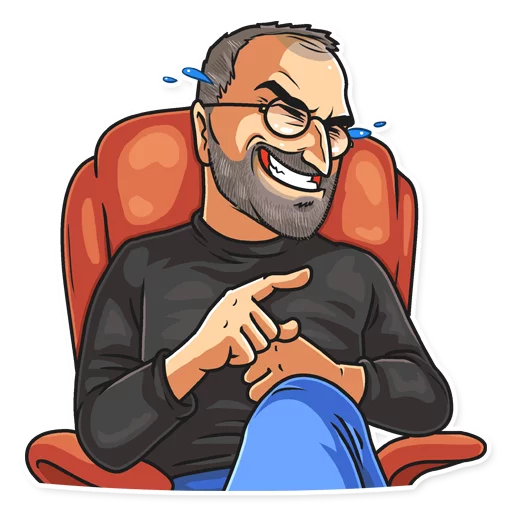 Стикерпак Steve Jobs для Telegram