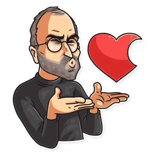 😘 Стикер «Steve Jobs» для Telegram