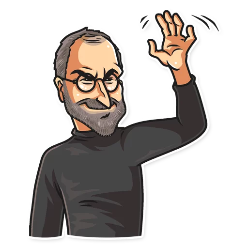 👋 Стикер «Steve Jobs» для Telegram