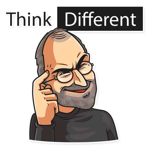 😉 Стикер «Steve Jobs» для Telegram