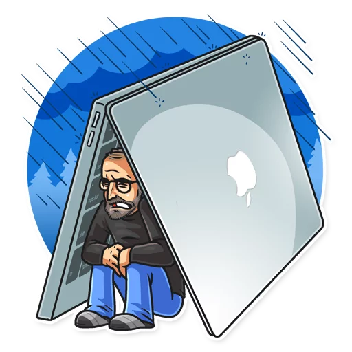 ☔️ Стикер «Steve Jobs» для Telegram