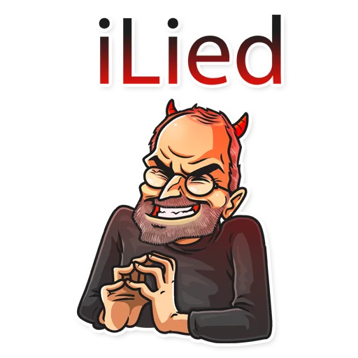 😈 Стикер «Steve Jobs» для Telegram