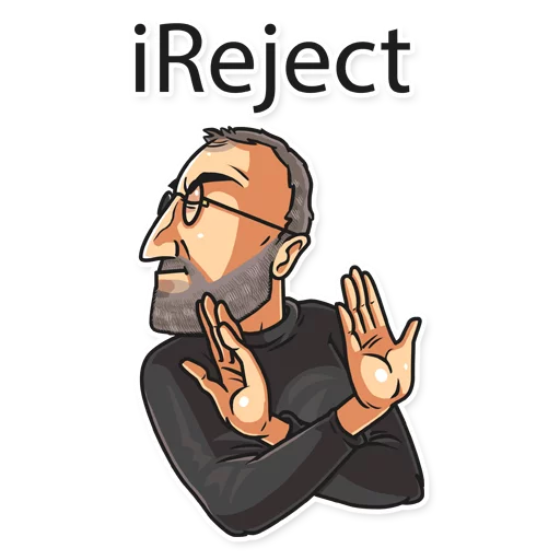 🙅‍♂️ Стикер «Steve Jobs» для Telegram