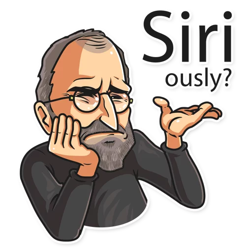 🤷‍♂️ Стикер «Steve Jobs» для Telegram