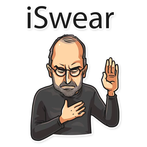 🤚 Стикер «Steve Jobs» для Telegram