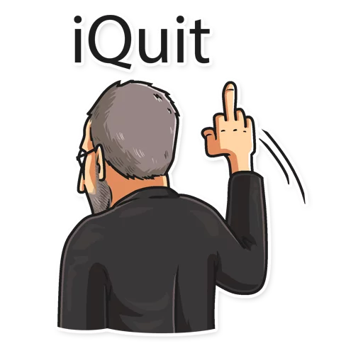 🖕 Стикер «Steve Jobs» для Telegram