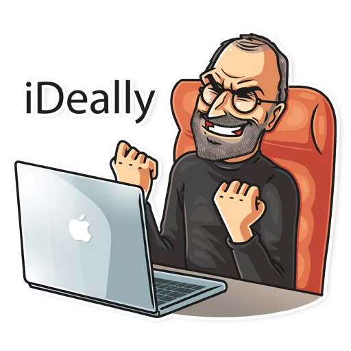 😁 Стикер «Steve Jobs» для Telegram
