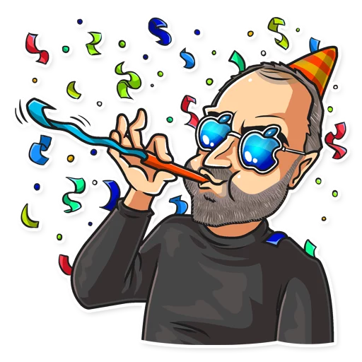 🎉 Стикер «Steve Jobs» для Telegram